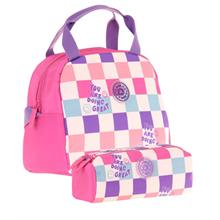 Kaukko Nature Kız Çocuk Beslenme Çantası (K9062) ve Kalemlik (K2698) Seti