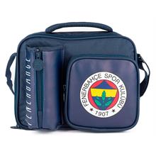 Fenerbahçe Arma Baskılı Erkek Çocuk Suni Deri Matara Cepli Beslenme Çantası - ME25762