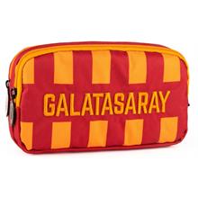 Galatasaray Sarı Kırmızı Nakışlı Okul Kalemliği / Kalem Çantası - Erkek Çocuk - İki Bölmeli - ME25542