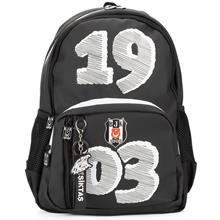 Beşiktaş 1903 Baskılı Erkek Çocuk Okul Çantası - Dört Bölmeli - 25343