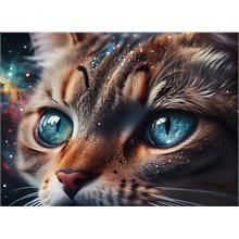 Nova Puzzle 1000 Parça Kedinin Keskin Bakışları Puzzle - Kedi Gözleri