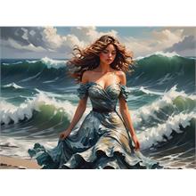 Nova Puzzle 1000 Parça Ruhumu Yansıtan Dalgalar Puzzle - Dalgalar ve Kadın