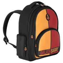 Galatasaray Lisanslı Üç Bölmeli Erkek Çocuk Okul Çantası - Suni Deri Ön Yüz - 25552
