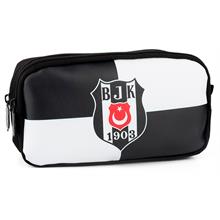 Beşiktaş BJK 1903 Logo Desenli Suni Deri Kalem Çantası - 25363