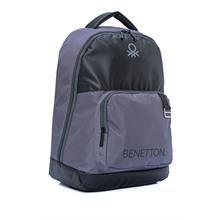 United Colors Of Benetton Unisex Okul, Günlük ve Seyahat Sırt Çantası - Gri - Siyah - 20858