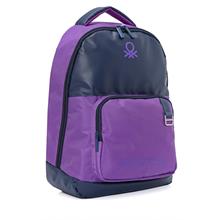 Benetton Kız Çocuk/Kadın Okul, Günlük ve Seyahat Sırt Çantası - Mor - Lacivert - 20854