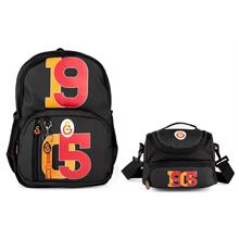 Galatasaray Erkek Çocuk 1905 Baskılı Suni Deri Sırt Çantası ve Beslenme Çantası Seti - 25543