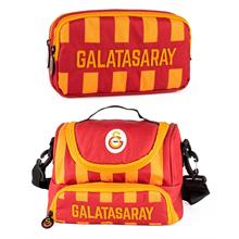 Galatasaray Erkek Çocuk Nakışlı Beslenme Çantası ve Kalemlik Seti (İkili Set) - ME25541