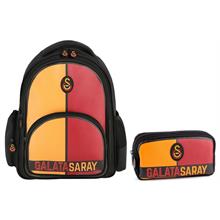 Galatasaray Sarı Kırmızı Okul Sırt Çantası ve Kalem Çantası Seti - SETME25552C