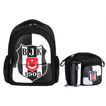 Beşiktaş Lisanslı Okul Sırt Çantası ve Beslenme Çantası Seti - SETME25360B