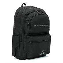 United Colors Of Benetton Unisex Çocuk/Yetişkin Okul Günlük ve Seyahat Sırt Çantası - Siyah - 21056