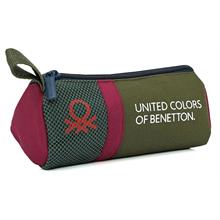 United Colors Of Benetton Tek Gözlü Kalem Çanta 20901 - Yeşil/Bordo