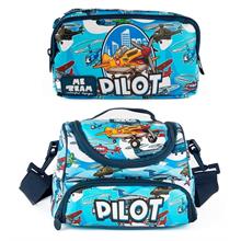 Me Team Erkek Çocuk Pilot Beslenme Çantası ve Kalemlik Seti (İkili Set) - SETME25066