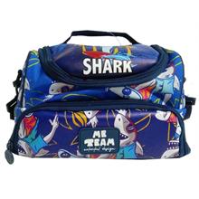 Me Team Shark Baskılı İki Bölmeli Beslenme Çantası - Erkek Çocuk